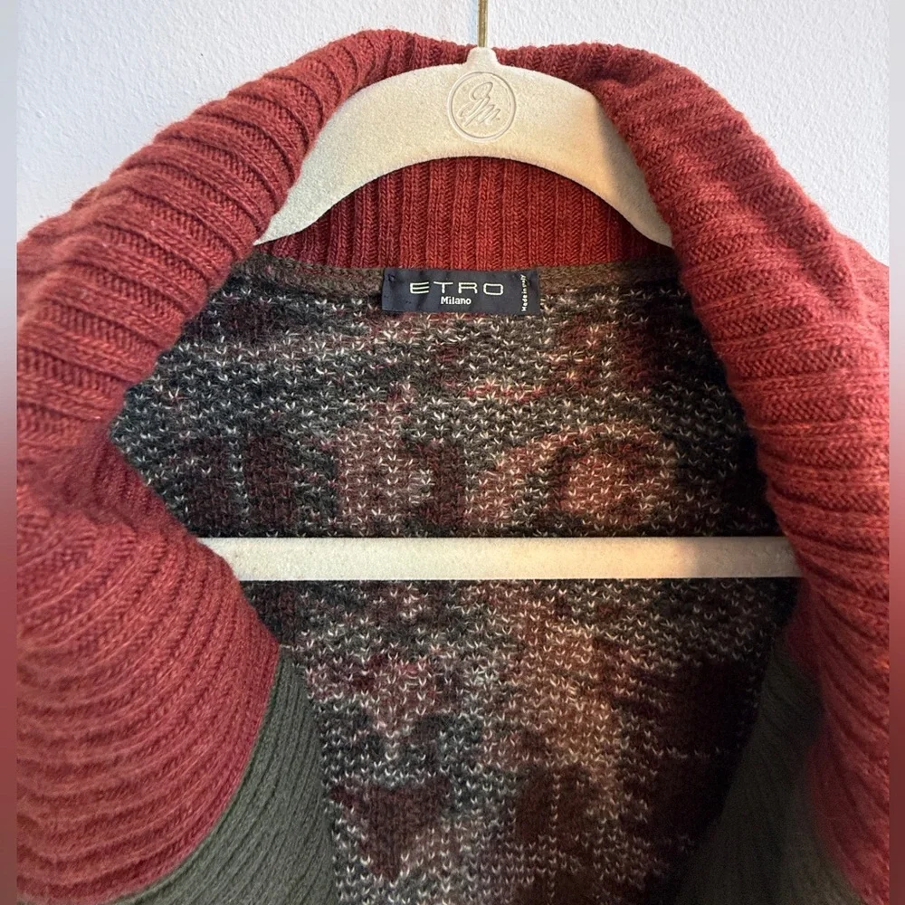 🔑 Etro Milano Paisley Knit Cardigan - Picture 6 of 9